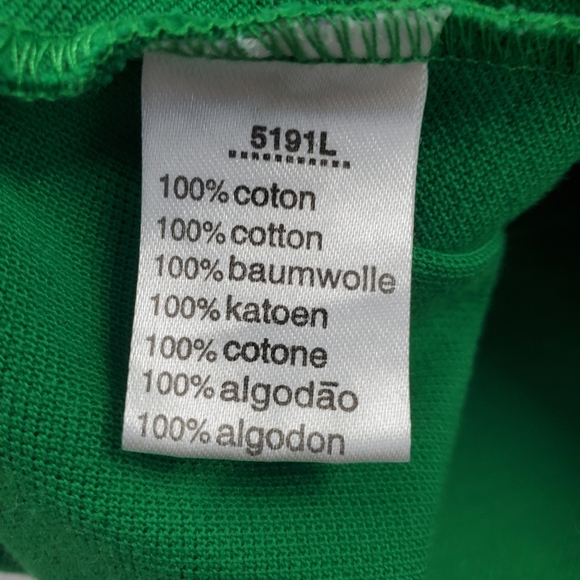 Lacoste Classic Fit Polo Cotton Men's Green 5191L - Picture 7 of 7